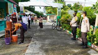 Pastikan Penerapan Prokes Cegah Covid-19, Kapolres Siak Kunjungi Sekolah